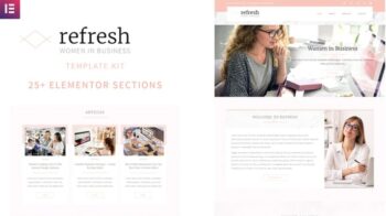 Refresh - Women in Business Elementor Template Kit