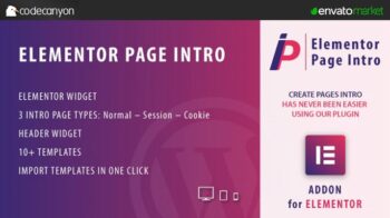 Page Intro for Elementor WordPress Plugin