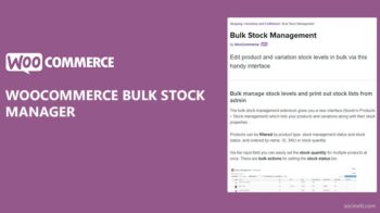 WooCommerce Bulk Stock Management