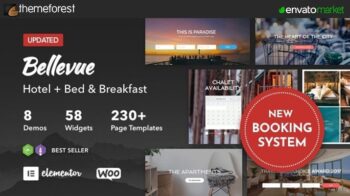 Bellevue – Hotel + Bed and Breakfast Booking Calendar Theme