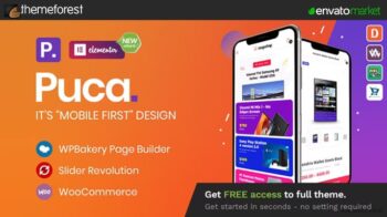 Puca – Optimized Mobile WooCommerce Theme