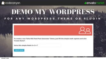 Demo My WordPress - Temporary WordPress Install Creator