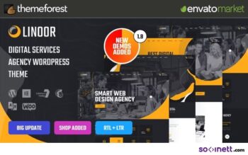Linoor - Digital Agency Services WordPress Theme
