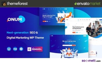 Onum - SEO & Marketing Elementor WordPress Theme