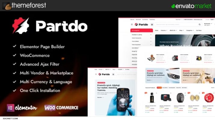 Partdo - Auto Parts and Tools Shop WooCommerce Theme